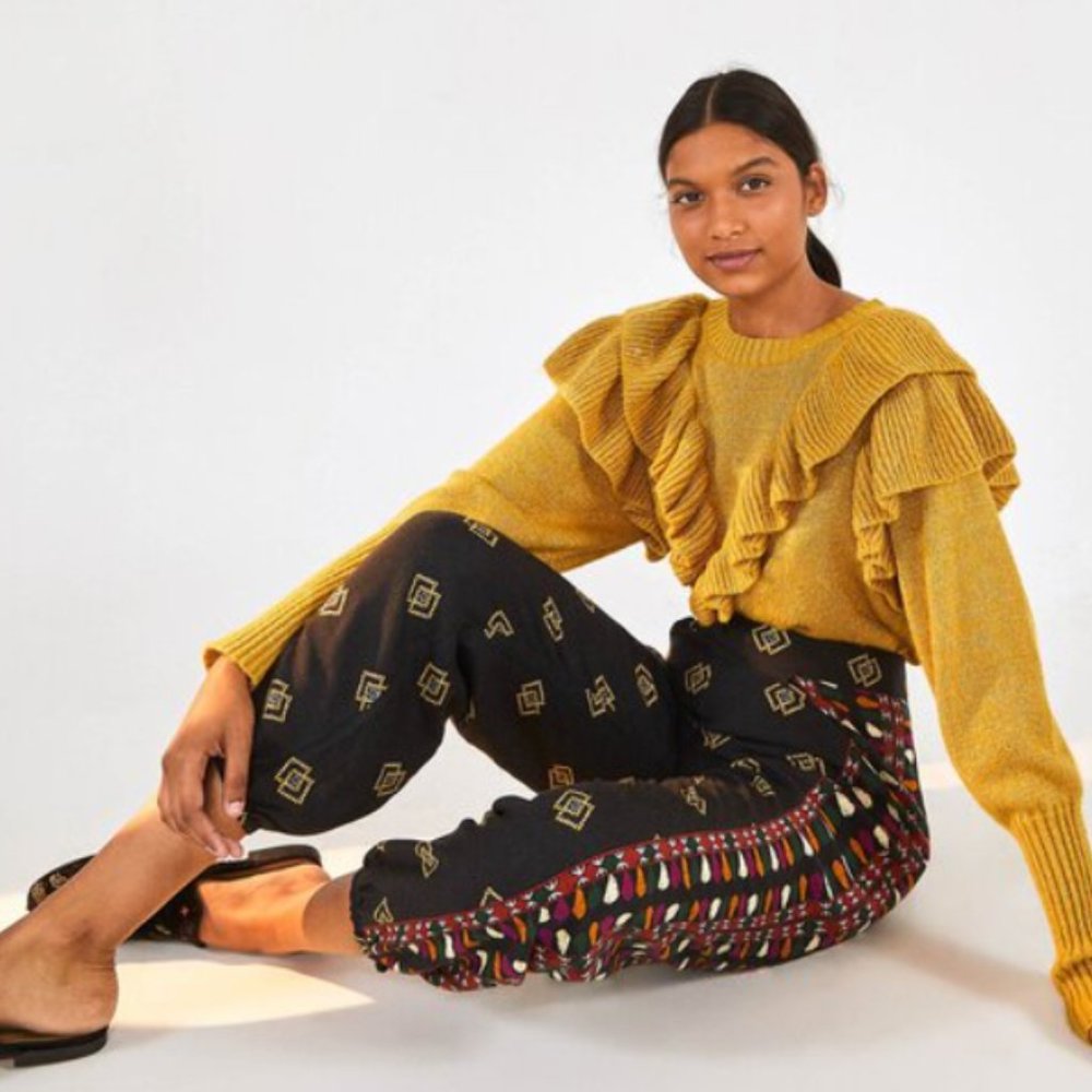 Farm Rio Graphic Shine Pants